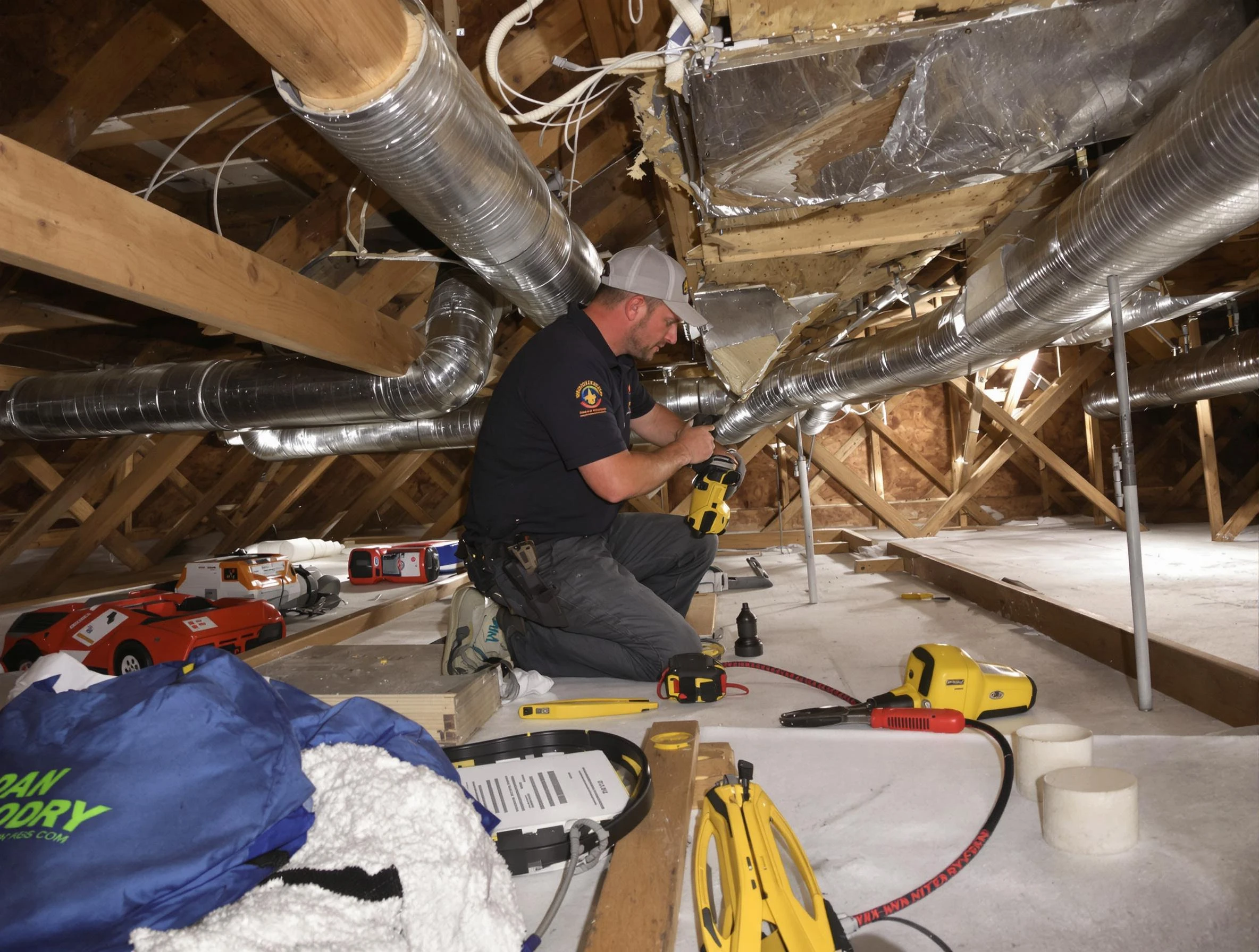 Professional air duct repair by Lafayette Air Duct Cleaning in Lafayette