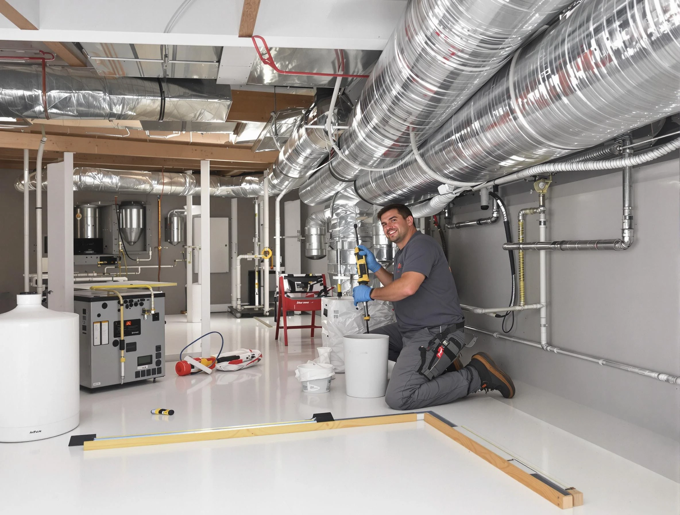 Professional duct sealing service by Lafayette Air Duct Cleaning in Lafayette